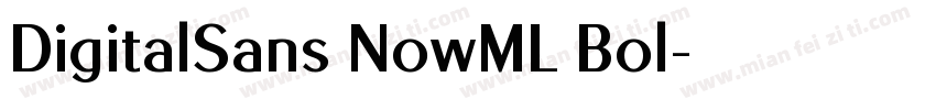 DigitalSans NowML Bol字体转换